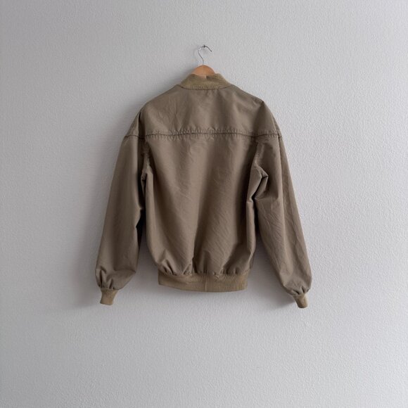 Vintage Khaki Dad Grandpa Utility Bomber Jacket - L - Picture 3 of 4